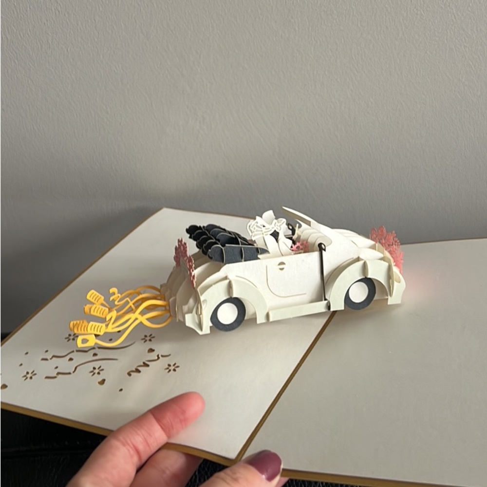 Just Married Wedding 3D pop up card